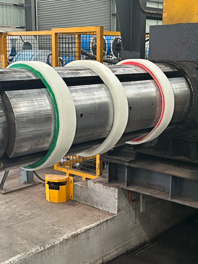 Mandrel Expansion Rings in Use