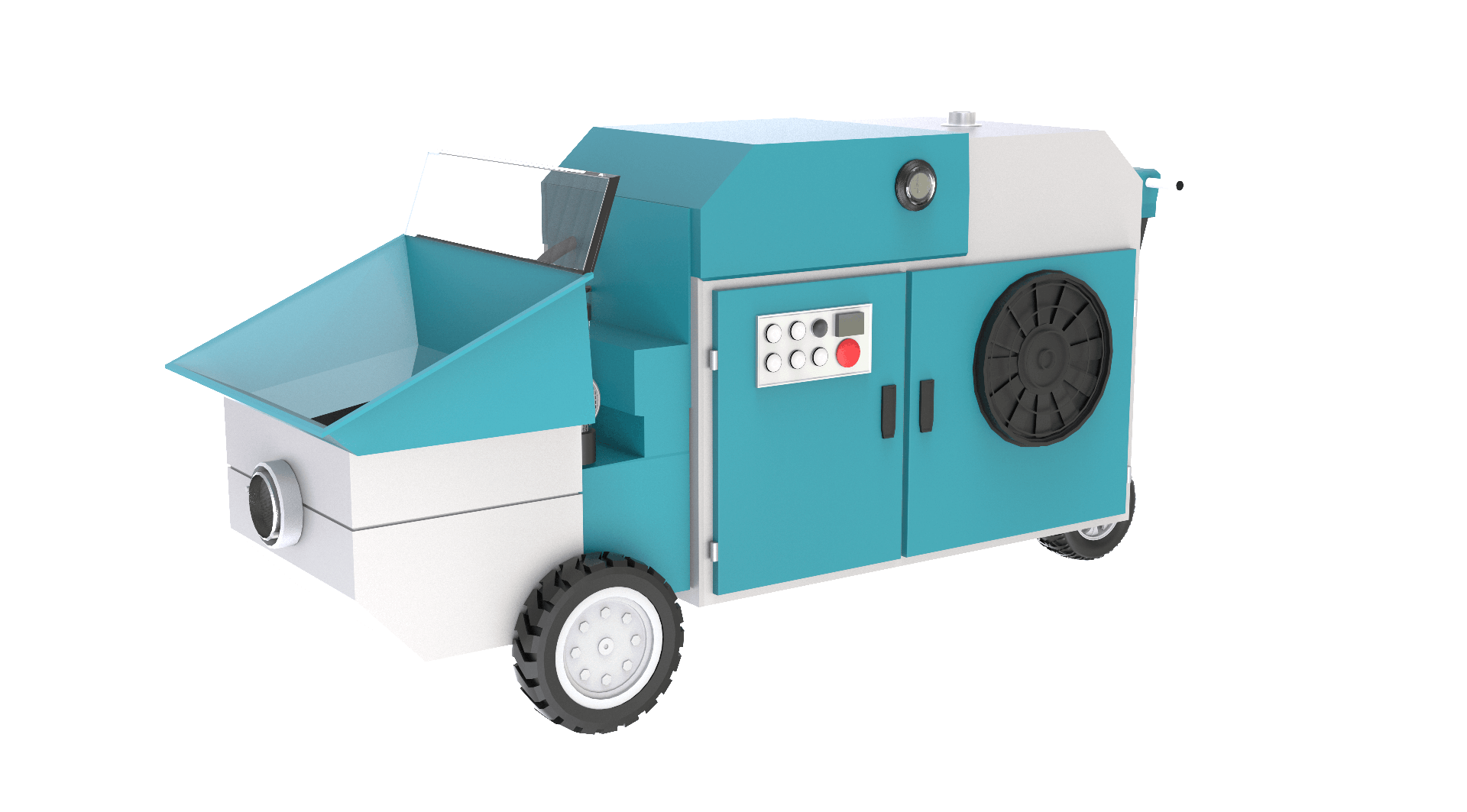 Floor Mounted Electrical Concrete Pump 22 KW Floor Mounted Electrical Concrete Pump 22 KW