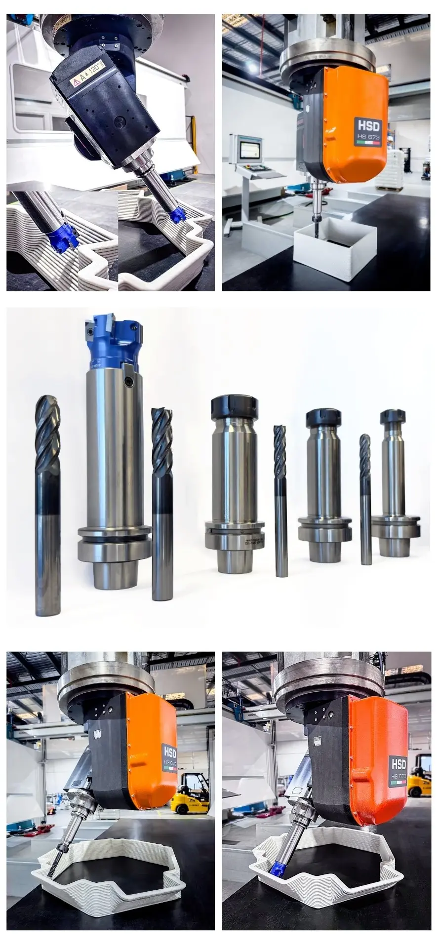 5-Axis Milling Head HS673 With Tools